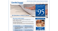 Desktop Screenshot of camillacarpets.co.uk