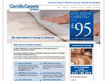Tablet Screenshot of camillacarpets.co.uk